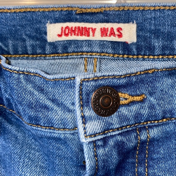 Johnny Was Embroidered Jeans size 28 - Picture 6 of 9